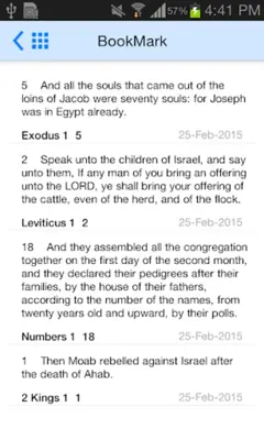 Holy Bible Offline android App screenshot 0